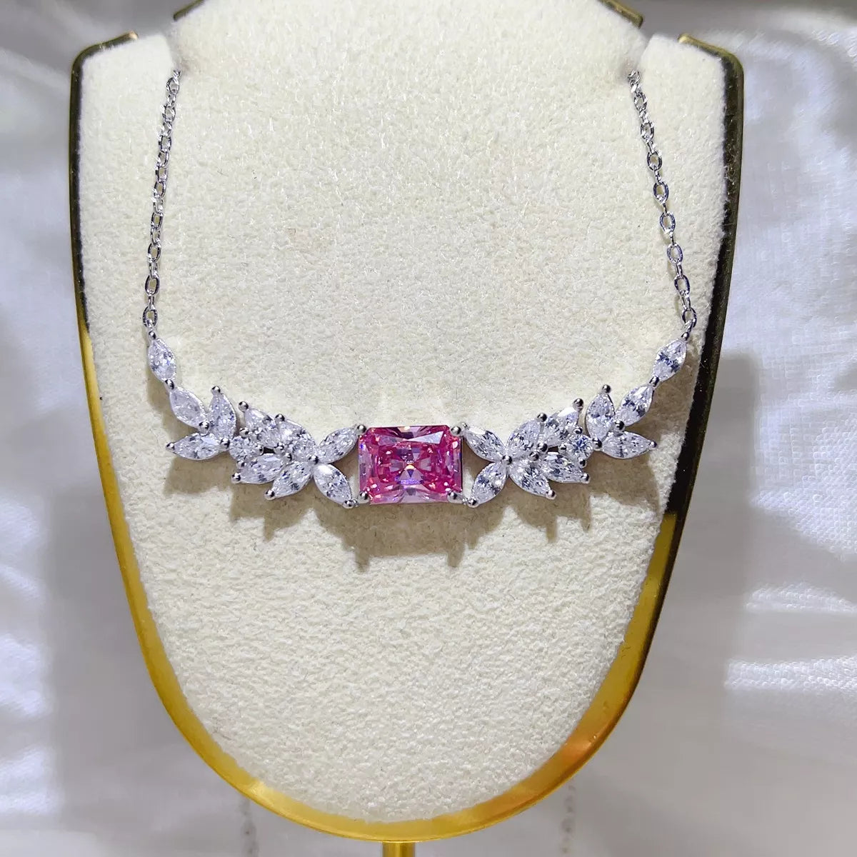 2 Carat 925 Sterling Silver Moissanite Necklace