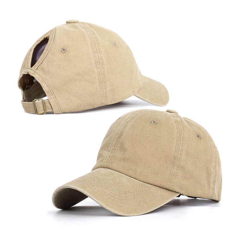 Women's Cotton Ponytail Baseball Cap