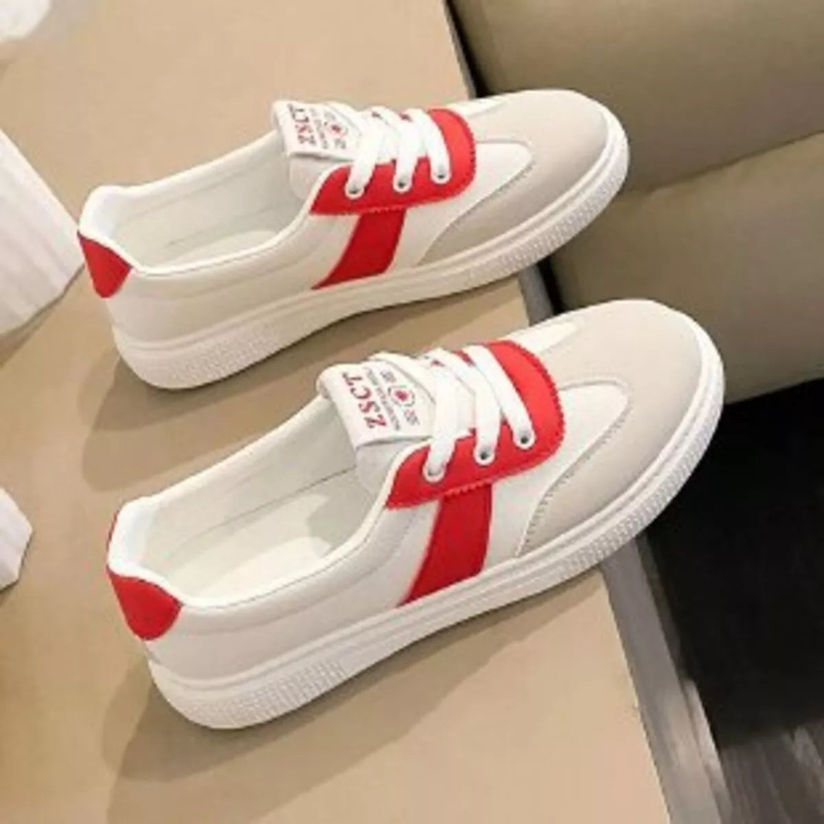 Round Toe Lace Up Sneakers