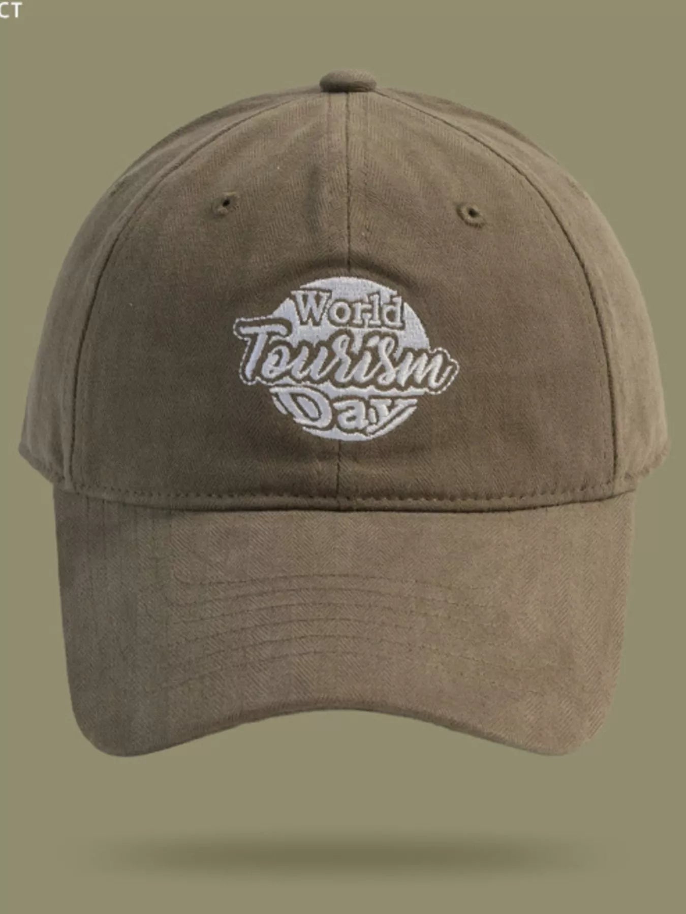 World Tourism Day Embroidered Baseball Cap