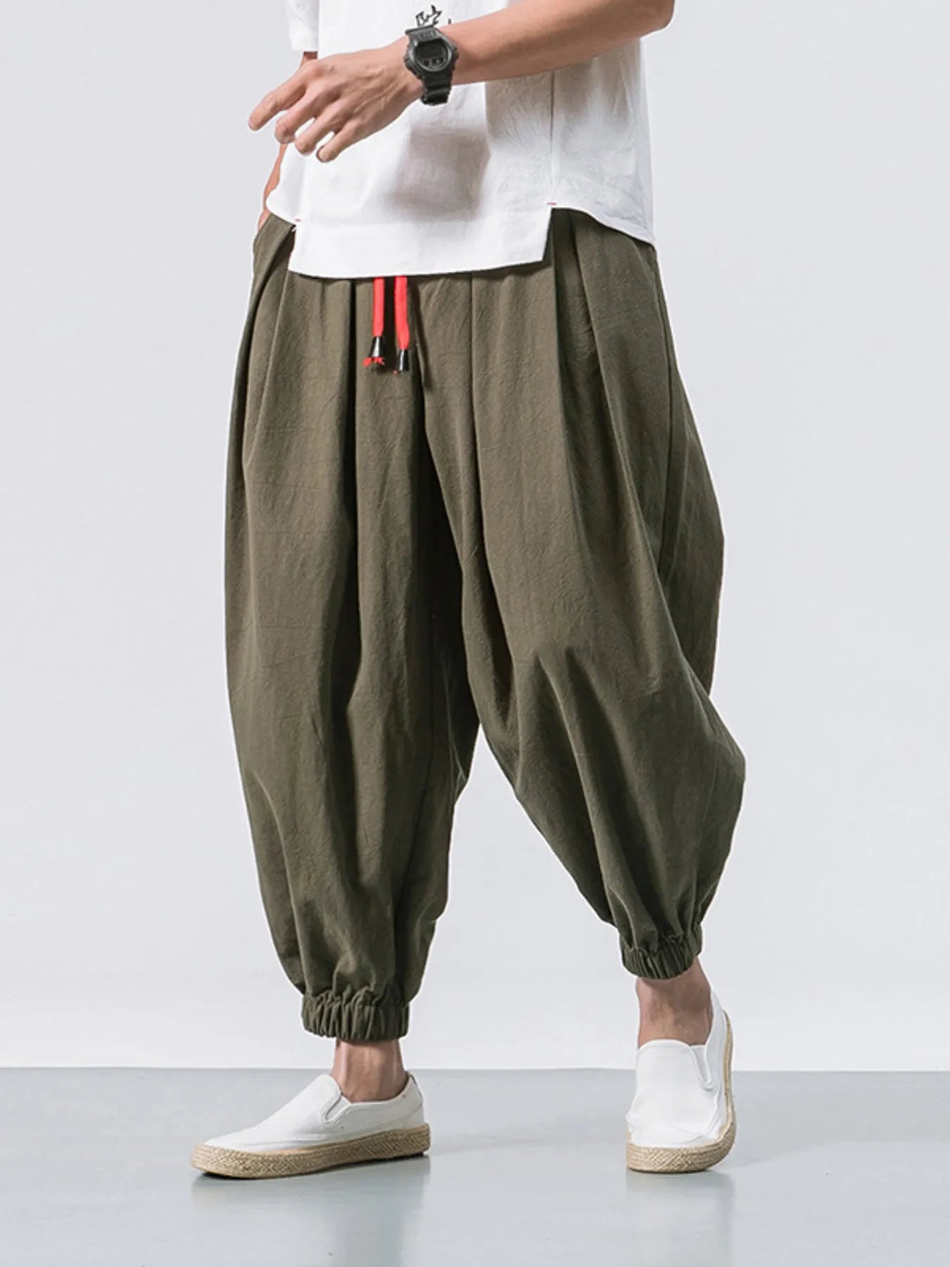 Men's Plus Size Casual Drawstring Joggers
