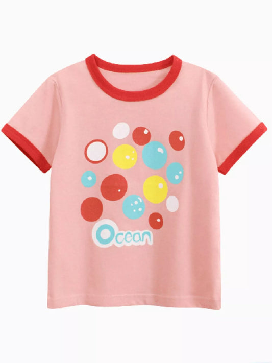 Children's Ocean Bubble Print T-Shirt