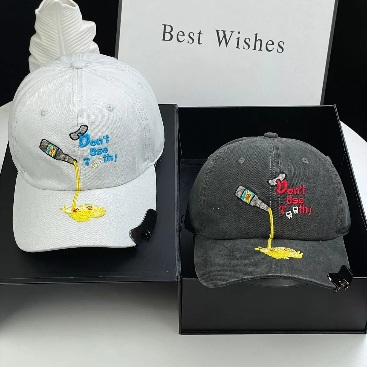 Embroidered Cartoon Baseball Cap