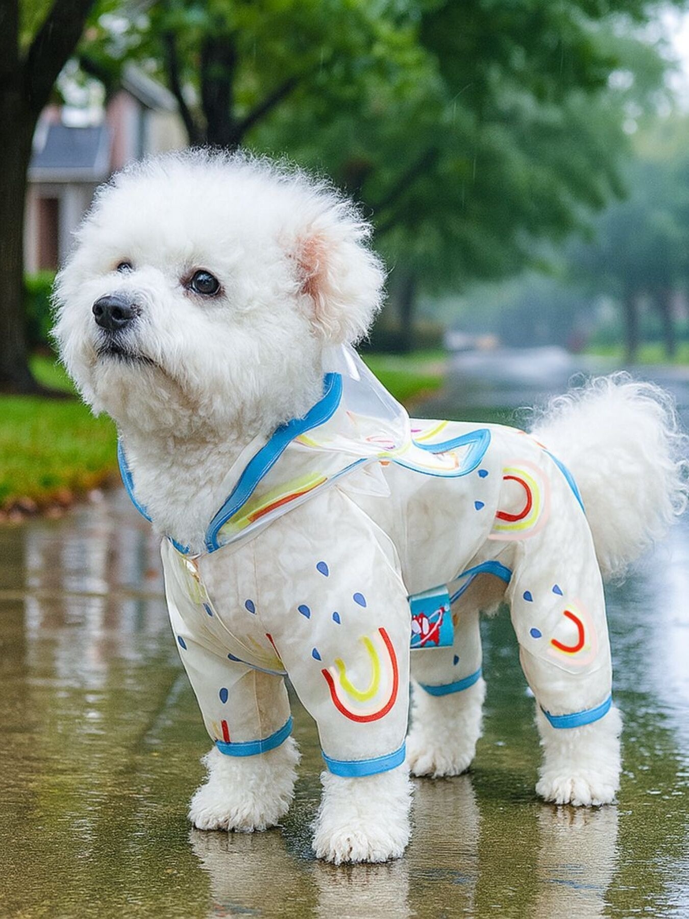 Lightweight Waterproof Pet Raincoat