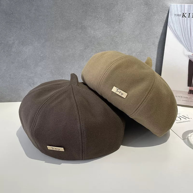 Classic Solid Color Beret Hat