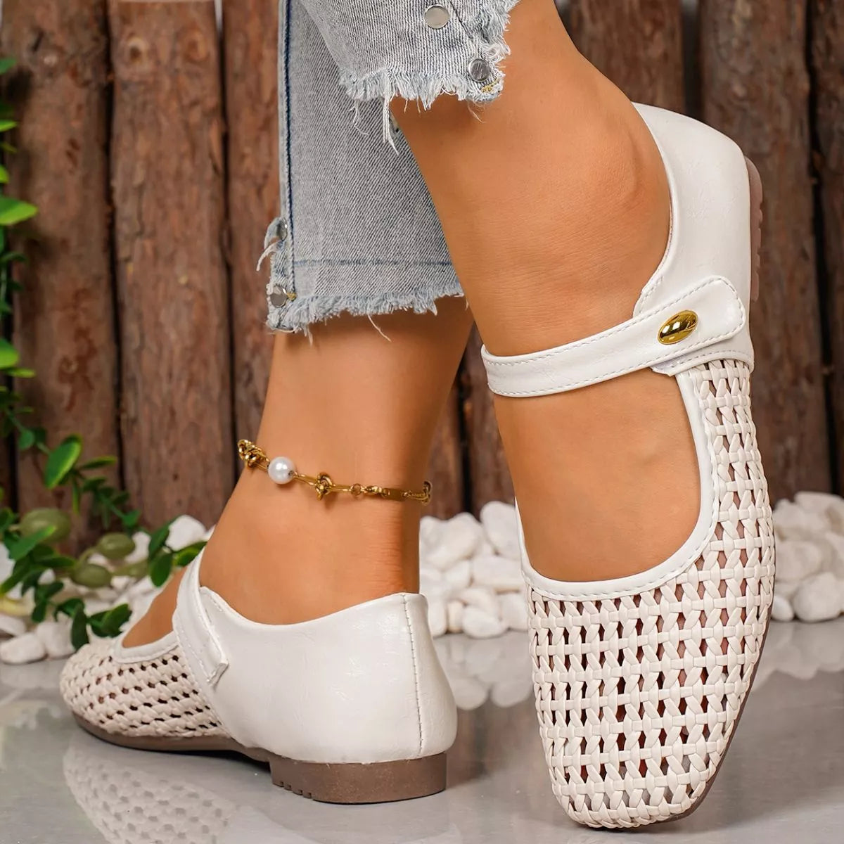 Square Toe Slip-Ons
