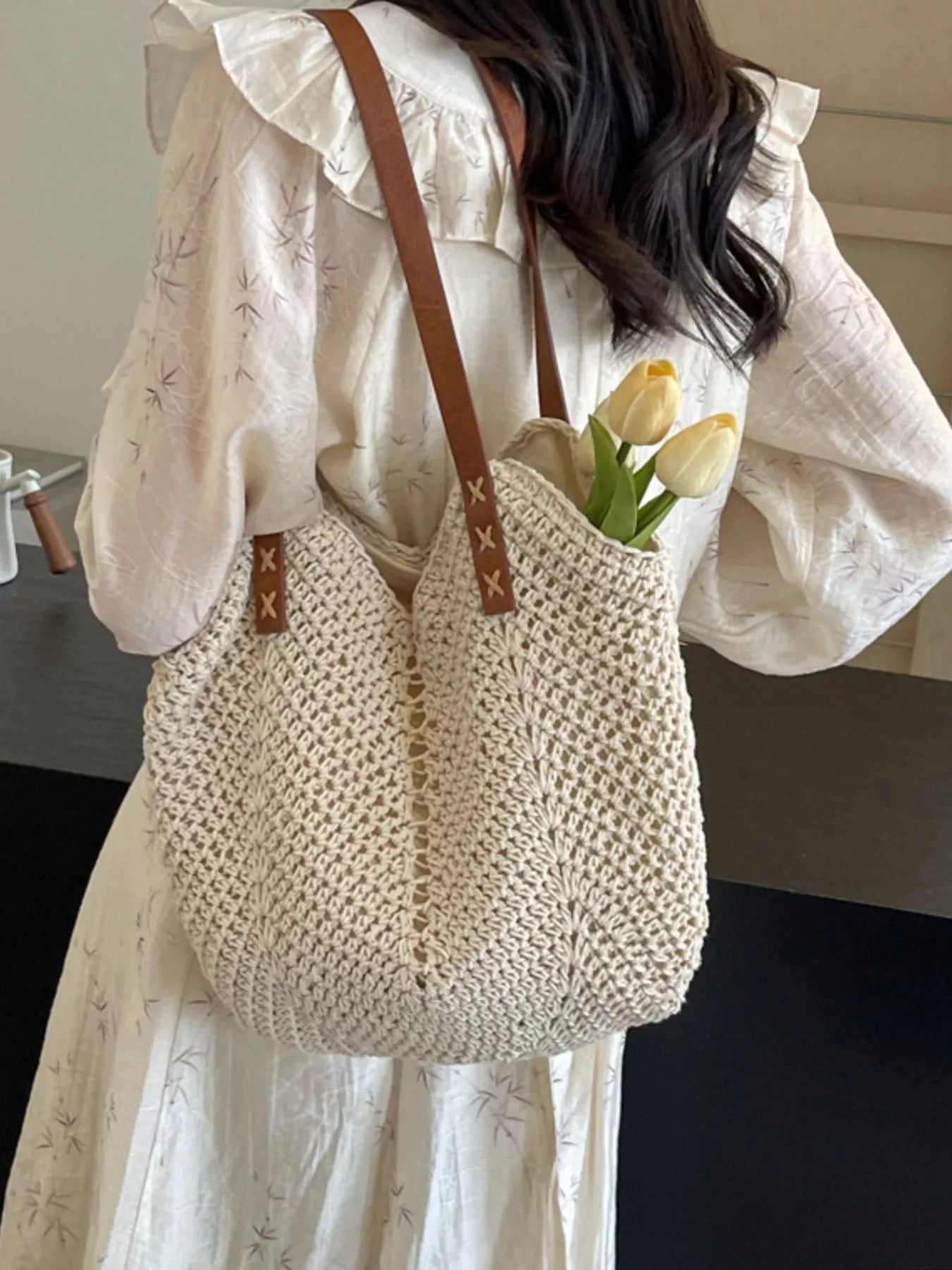Crochet Knit Shoulder Bag