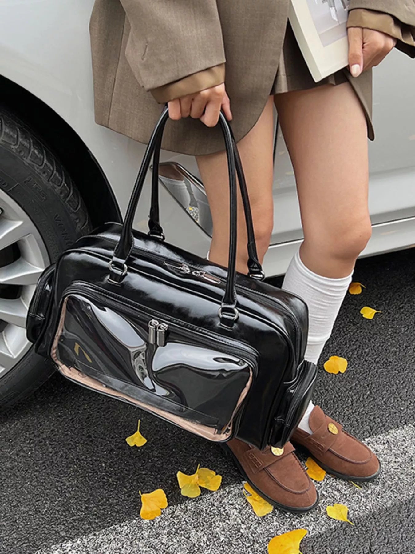 Vintage Style PU Leather Handbag