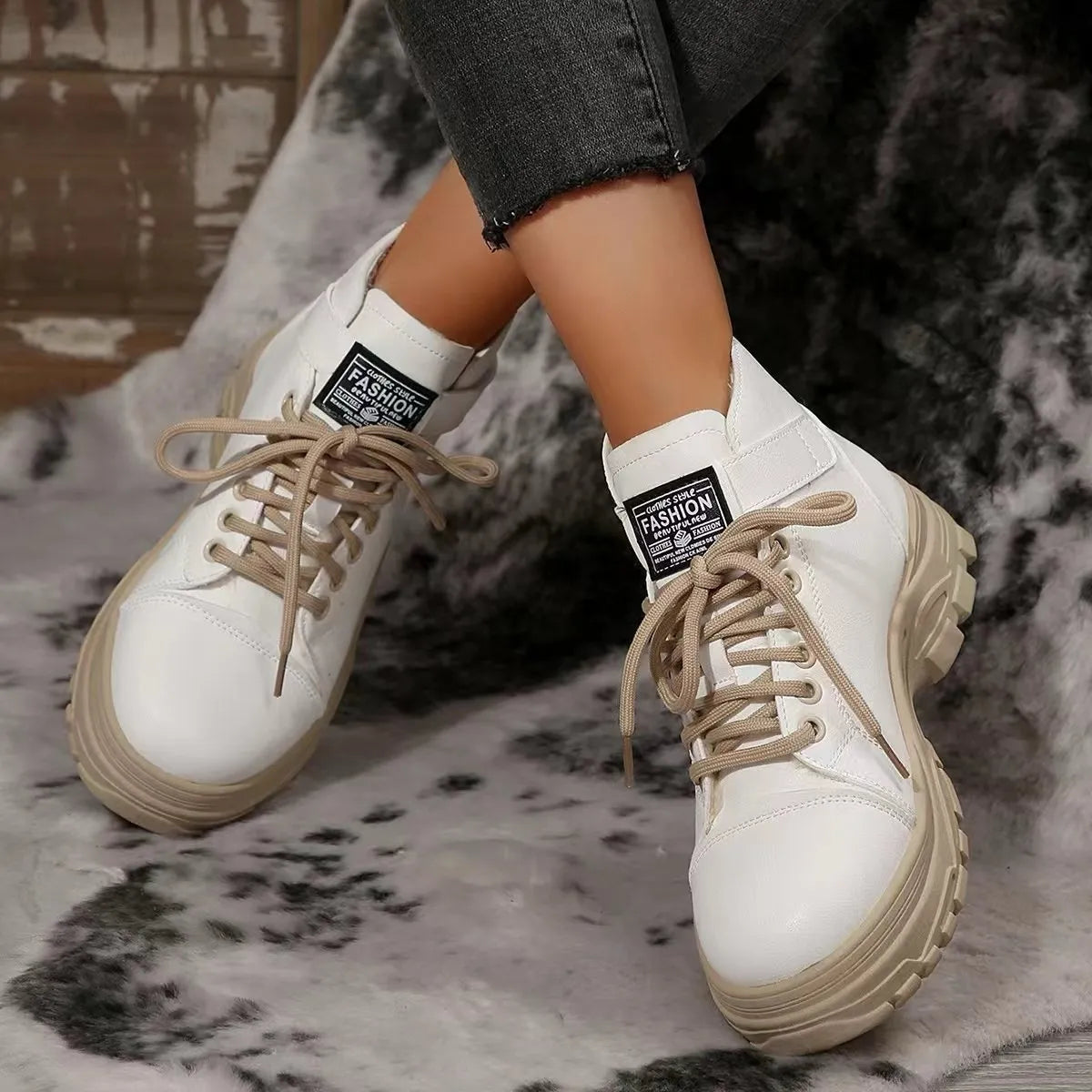 Lace Up Platform Combat Boots
