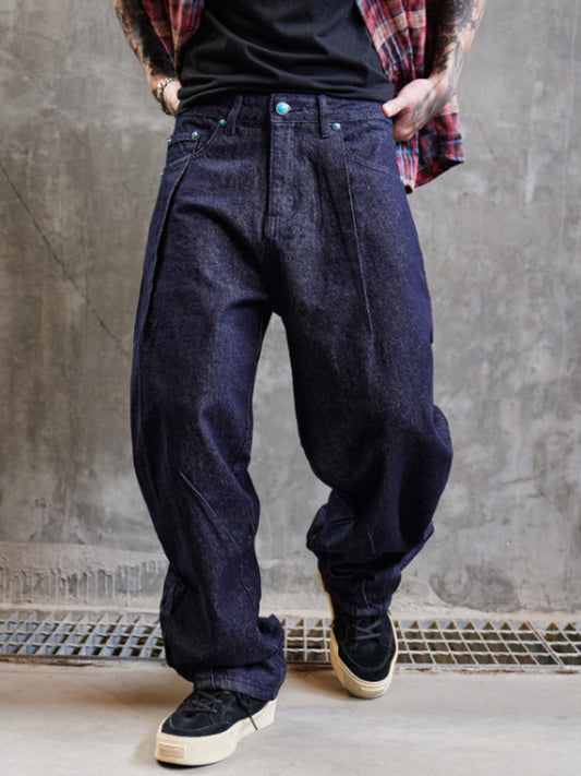 Men's Full Size Wide Leg Jeans Plus Size