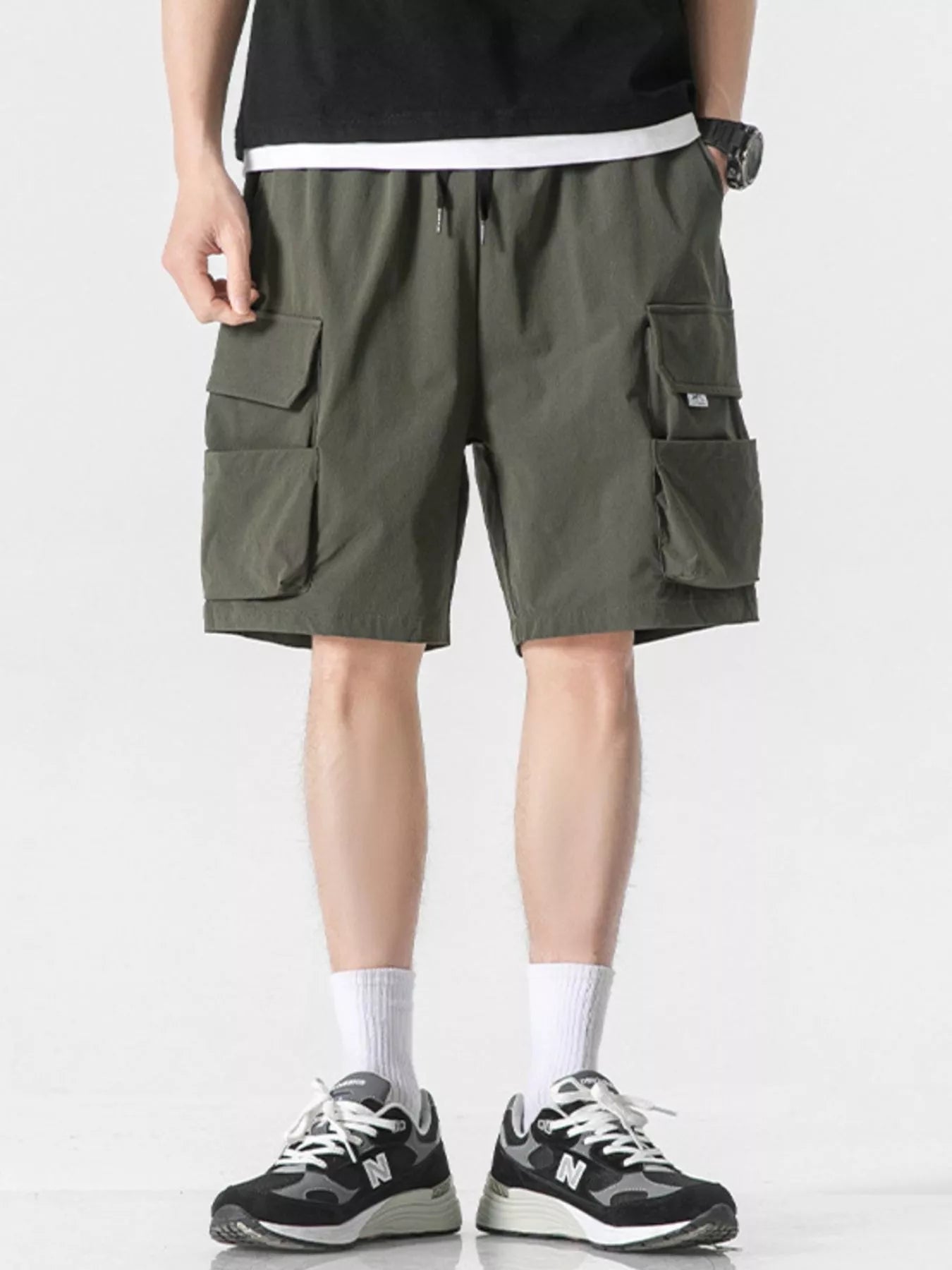 Men's Plus Size Loose Fit Cargo Shorts