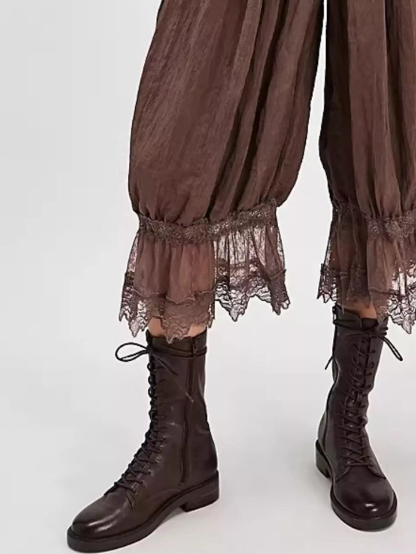 Lace Trimmed Lounge Pants