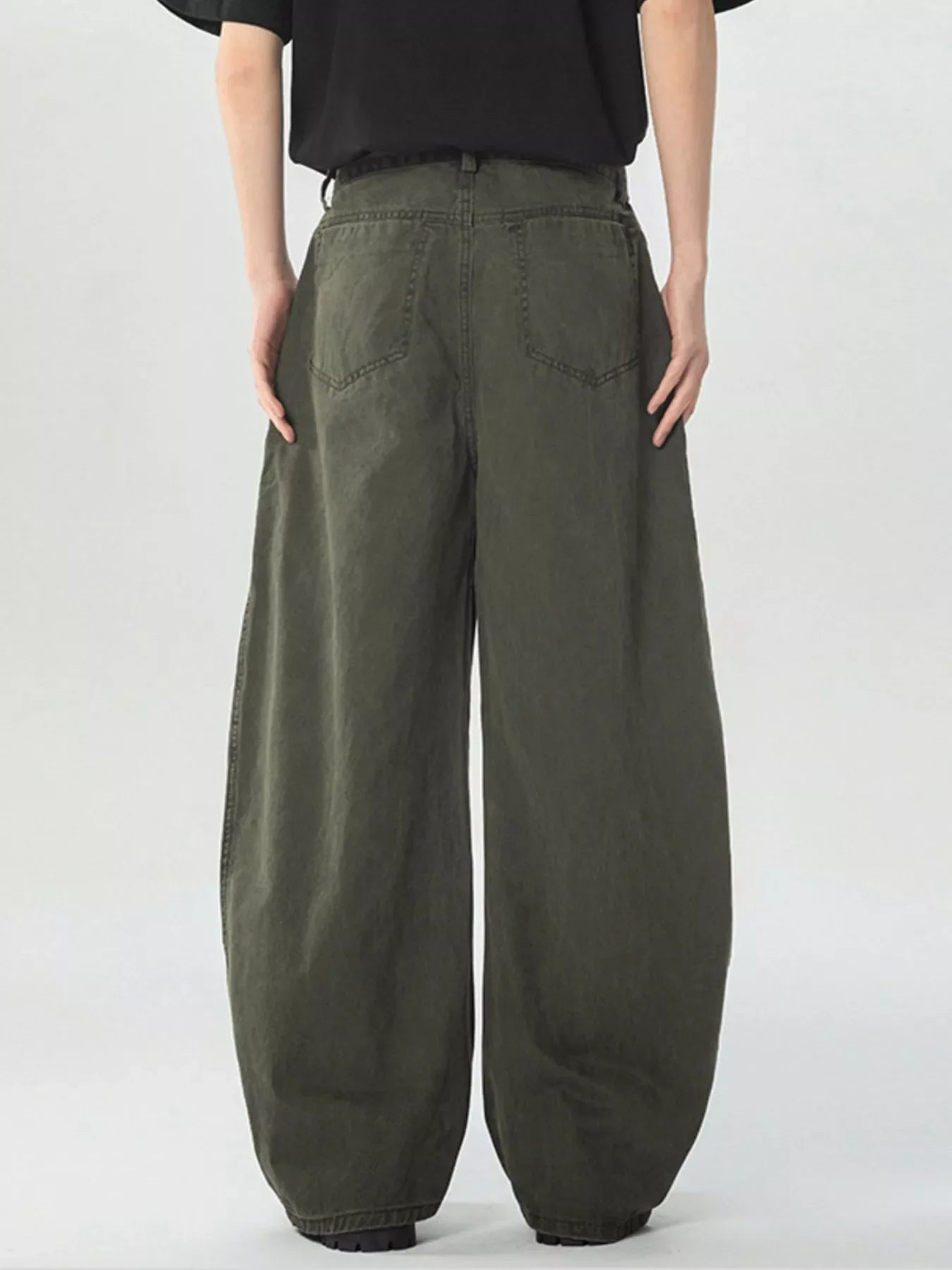 Men's Pocketed Wide Leg Pants