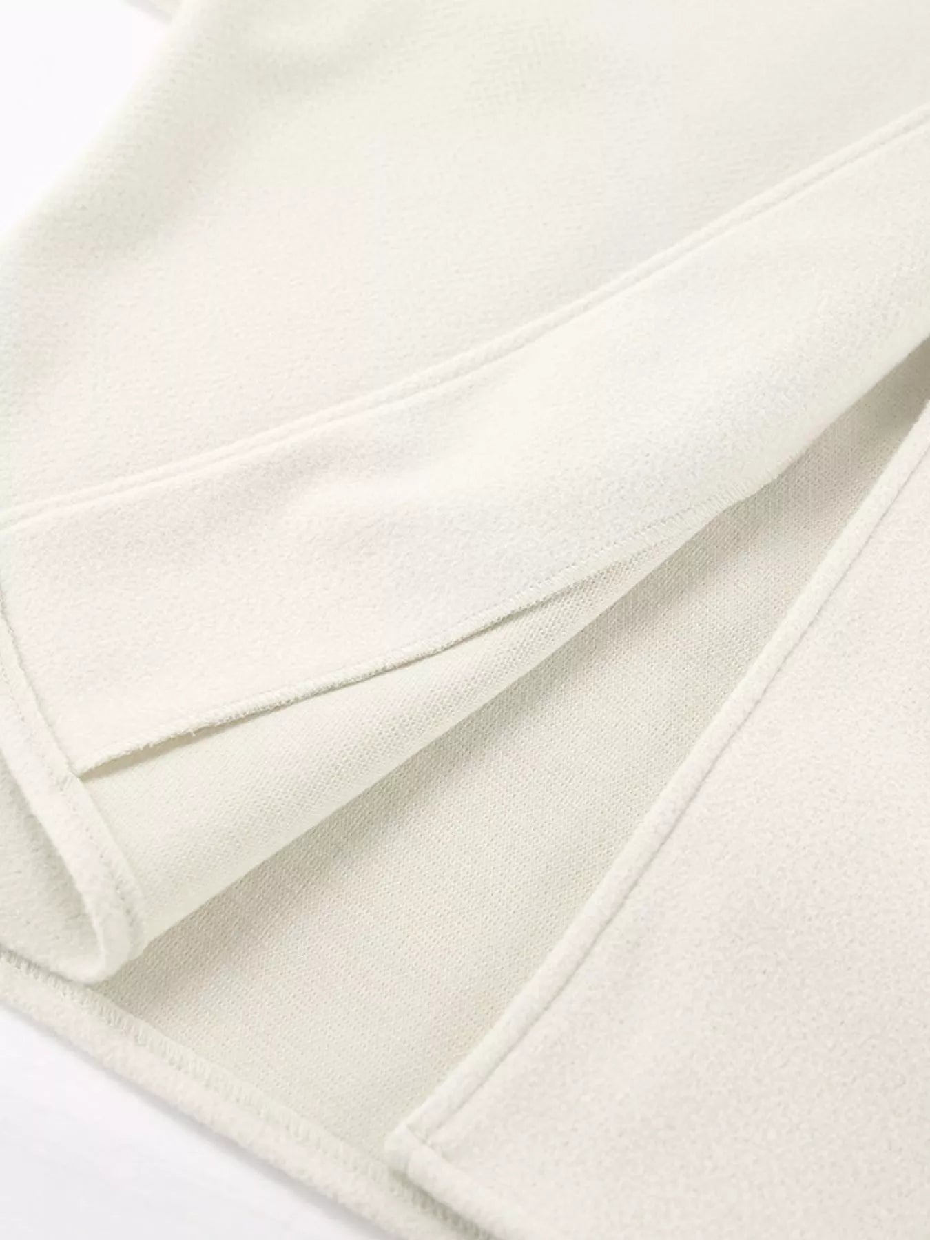 Elegant Stand Collar Open Front Outerwear
