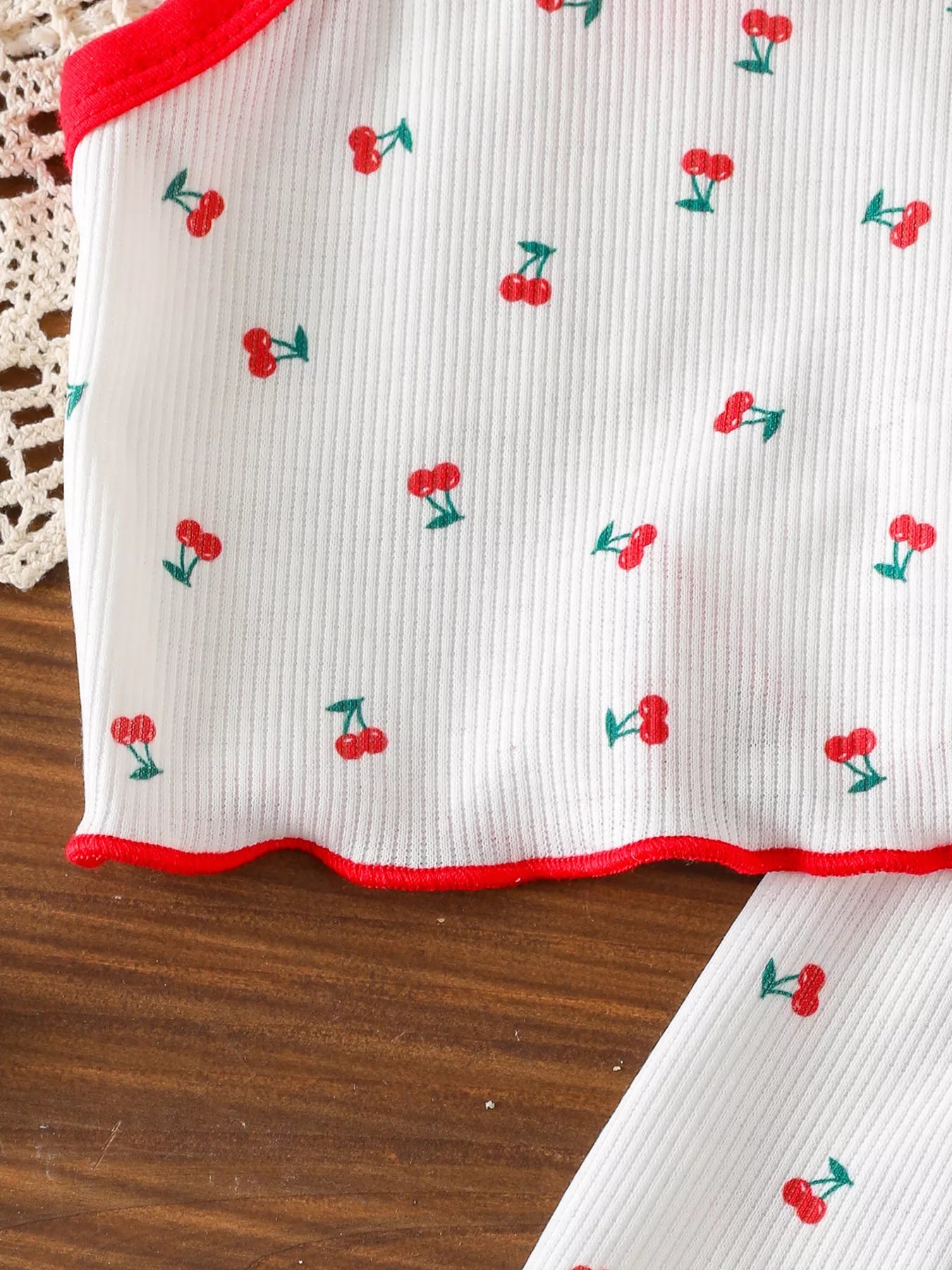 Children's Cherry Print Cami and Shorts Set