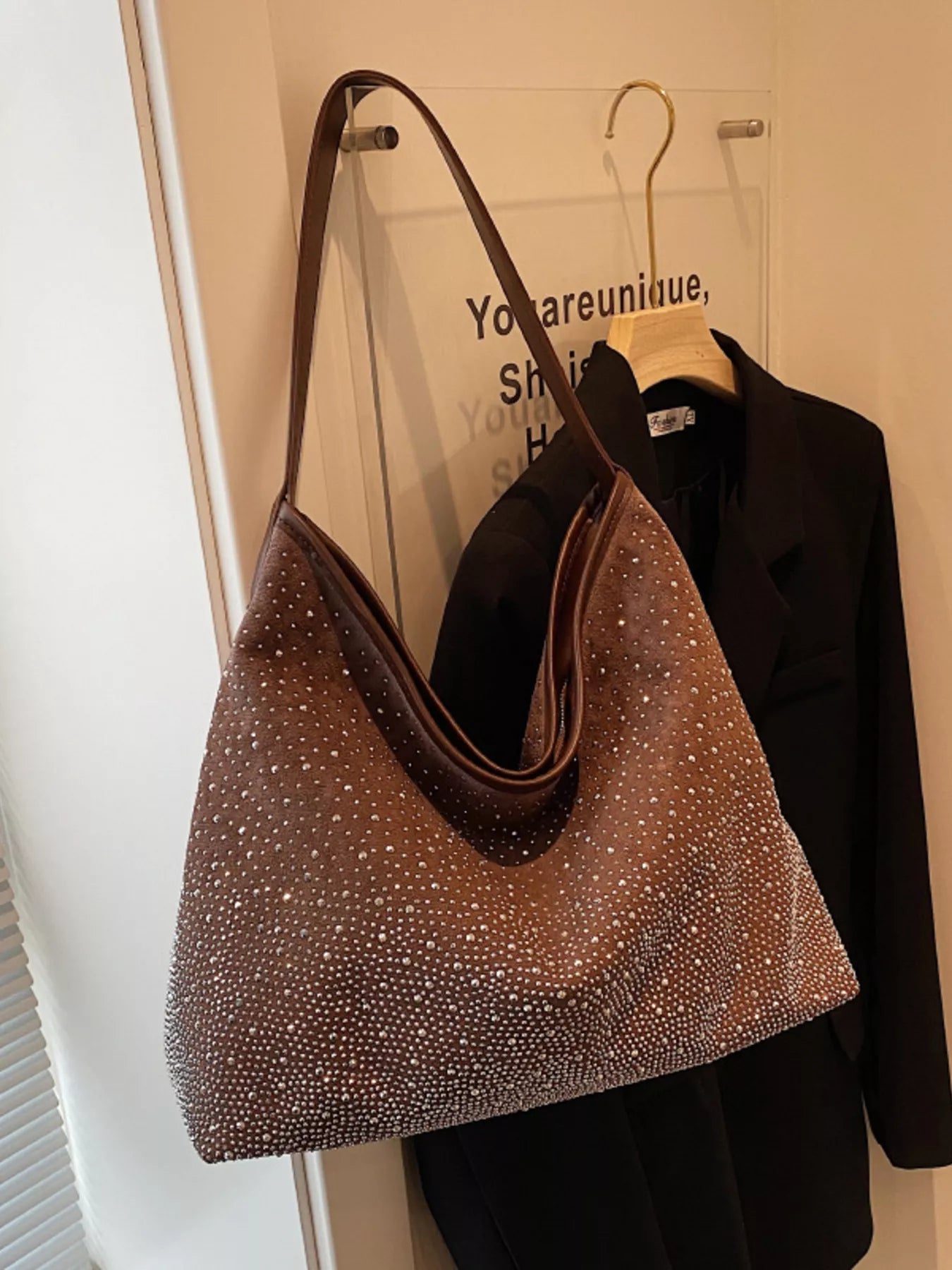 Rhinestone Tote Bag