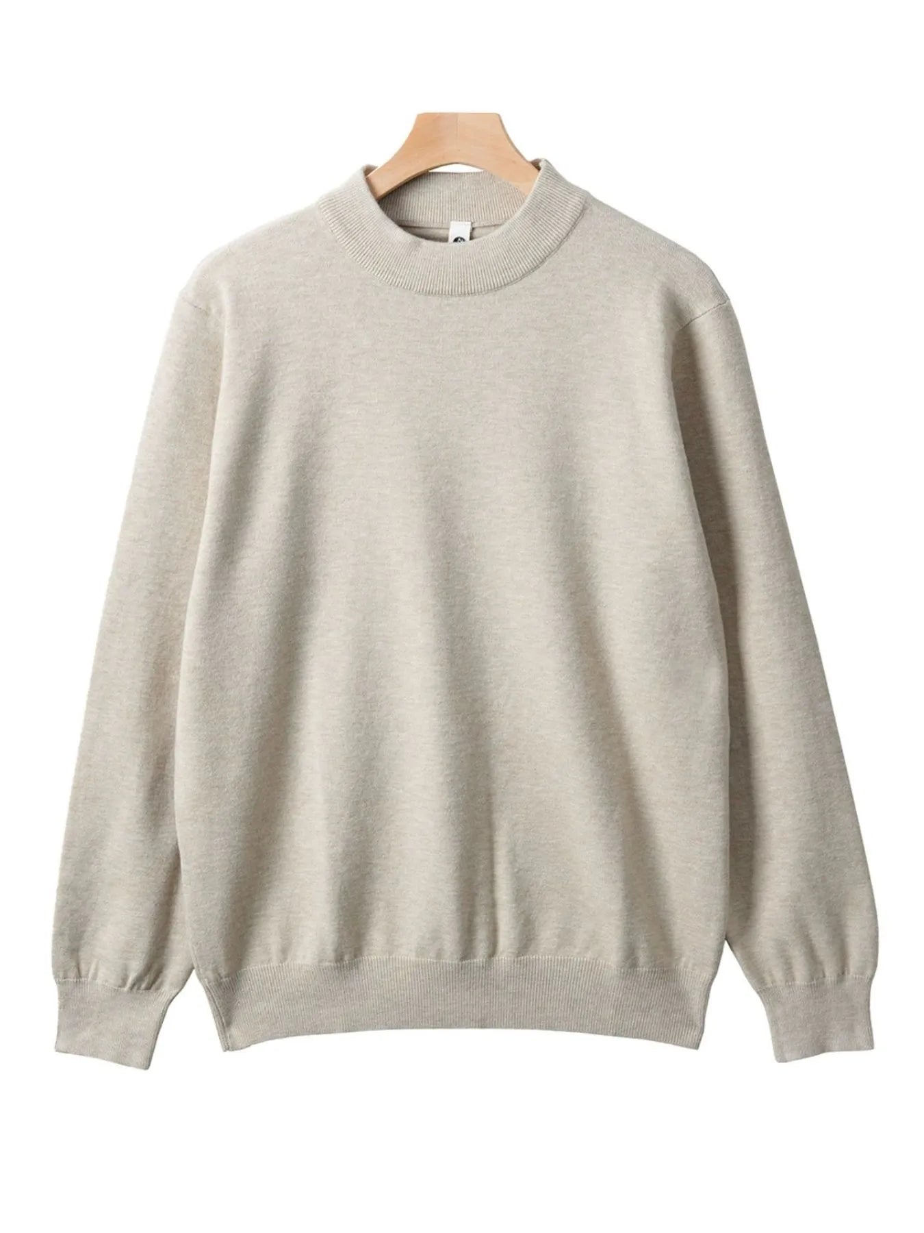 Men's Plus Size Round Neck Long Sleeve Sweater