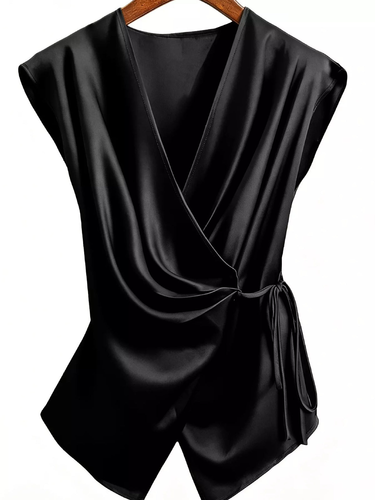 Satin Side Tie Tank