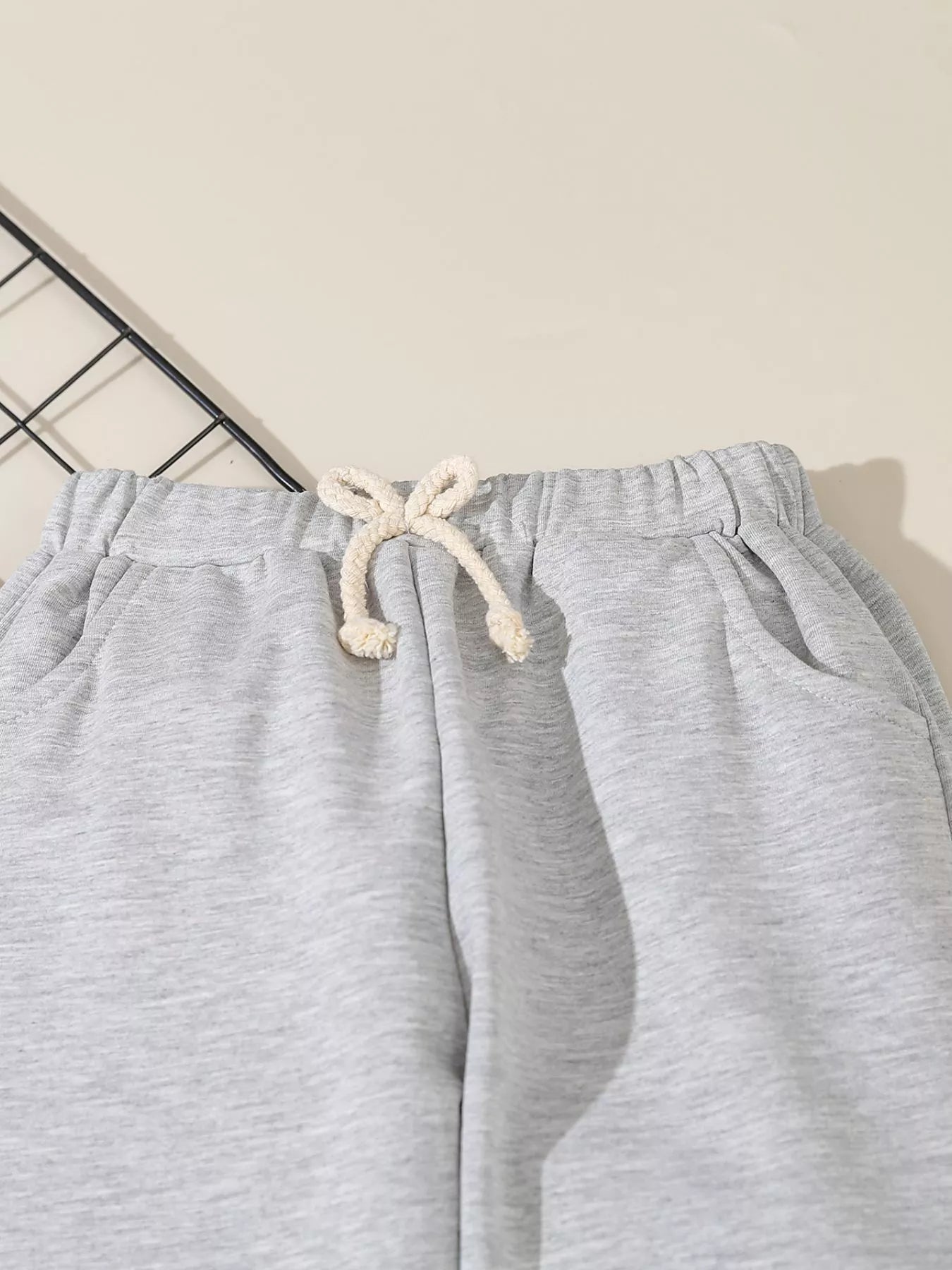 Children's Denim Shirt and Drawstring Joggers Set