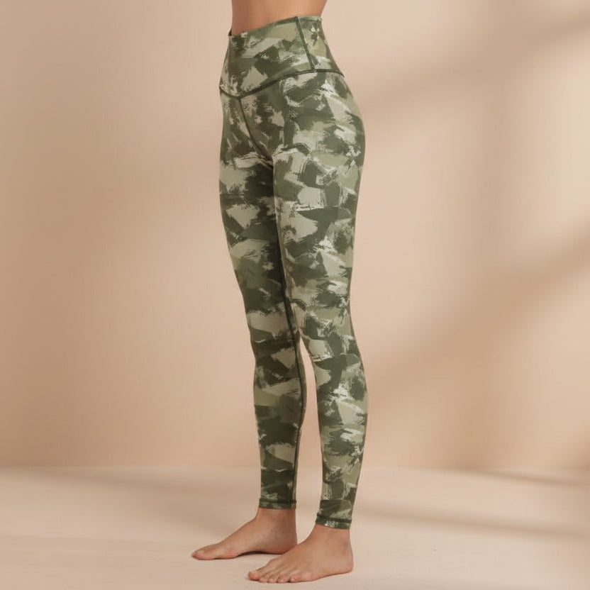 Women’s High Waist Printed Workout Leggings for Yoga, Running & Fitness