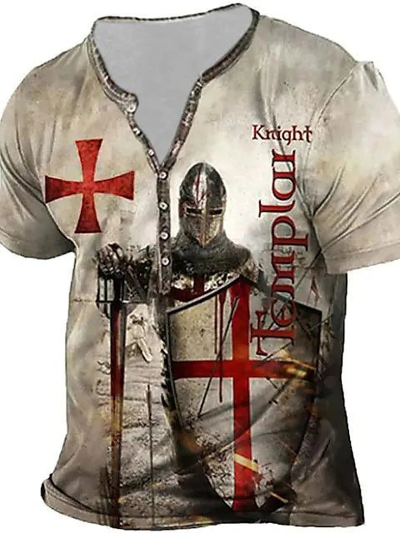 Men's Full Size Printed Short Sleeve T-Shirt Plus Size