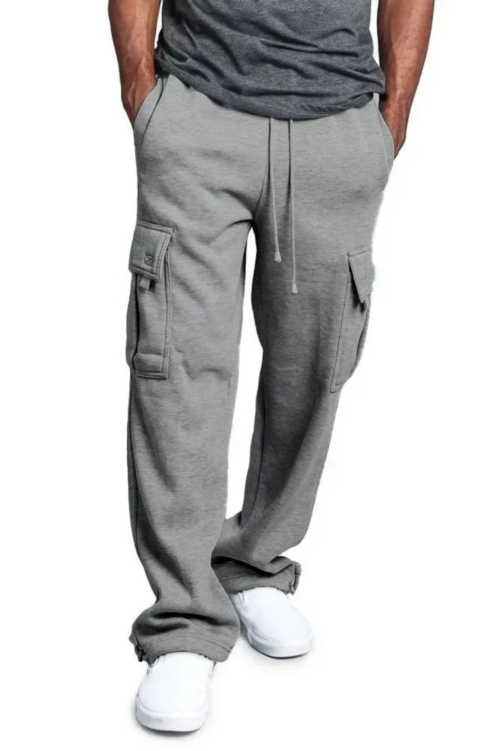 Men's Full Size Drawstring Pants Plus Size