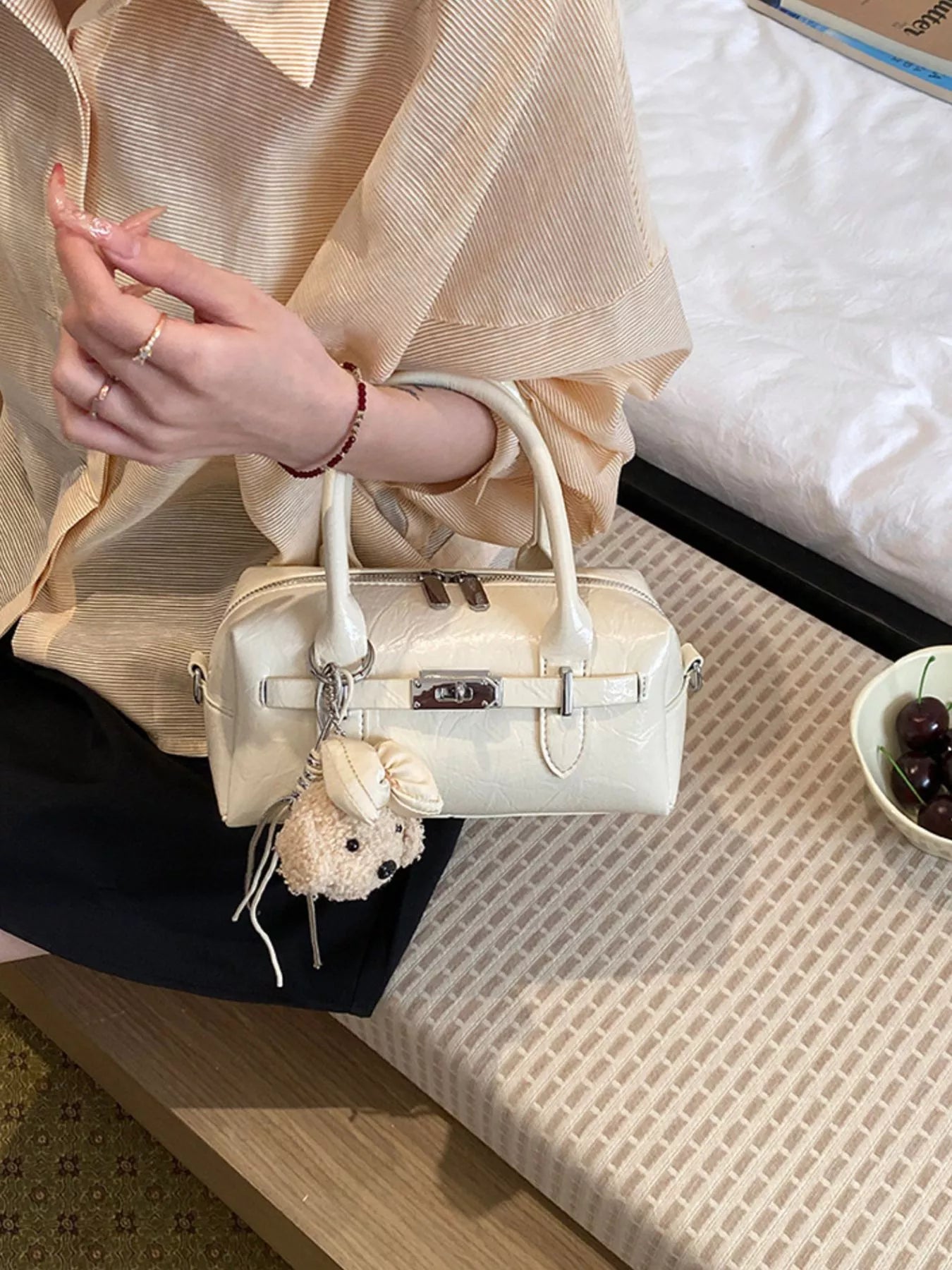 Top-Handle Shoulder Bag