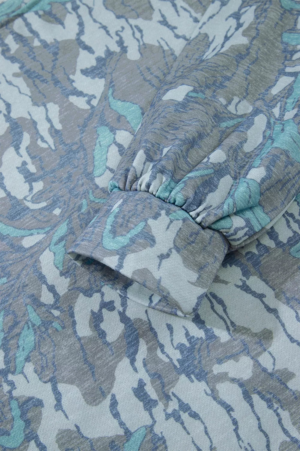 Multicolour Abstract Botanical Print Top and Drawstring Pants Set