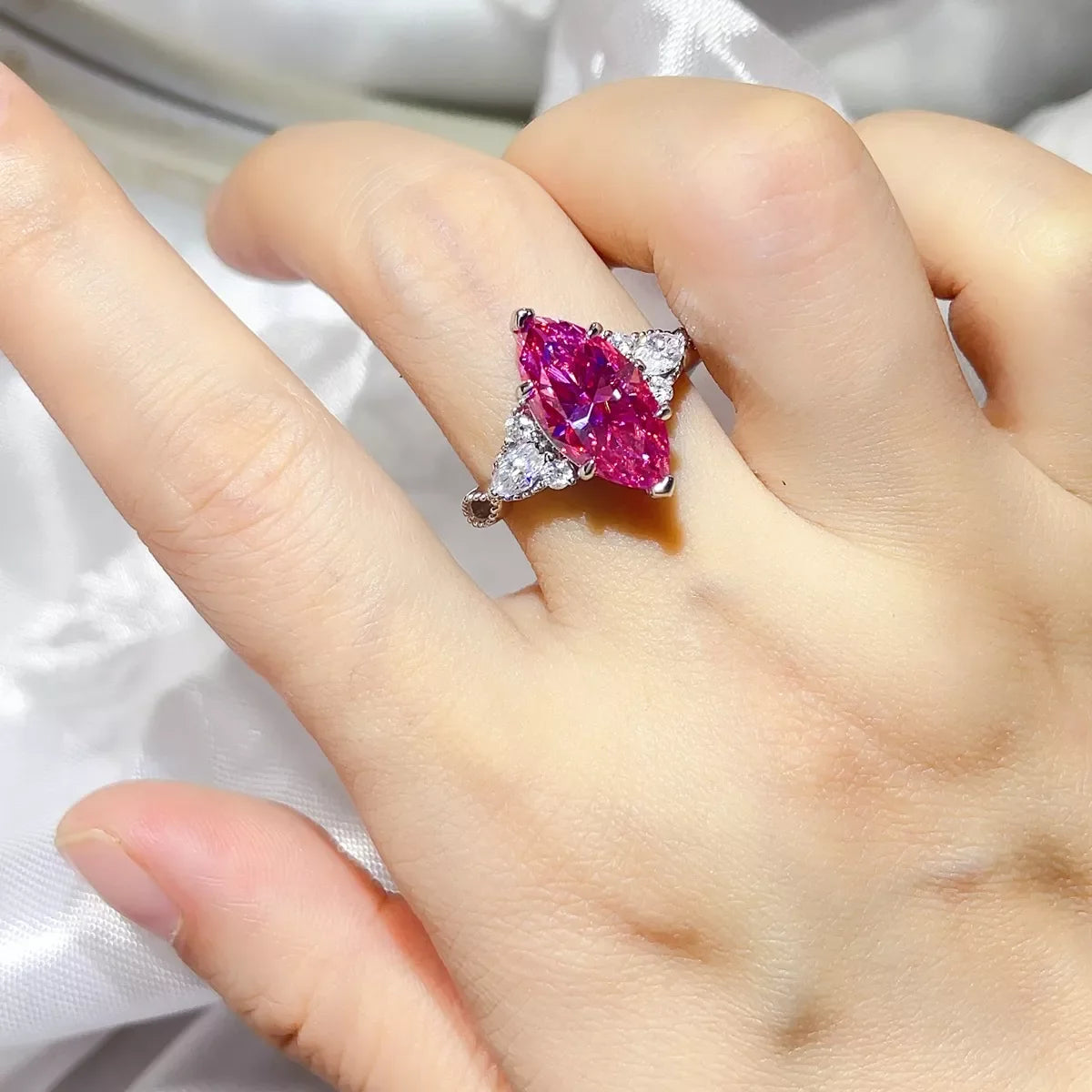 5 Carat Moissanite 925 Sterling Silver Ring