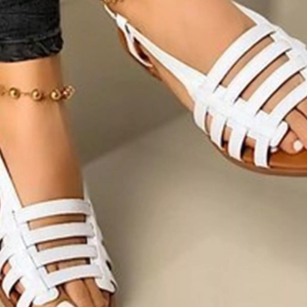 Open Toe Flats Sandals