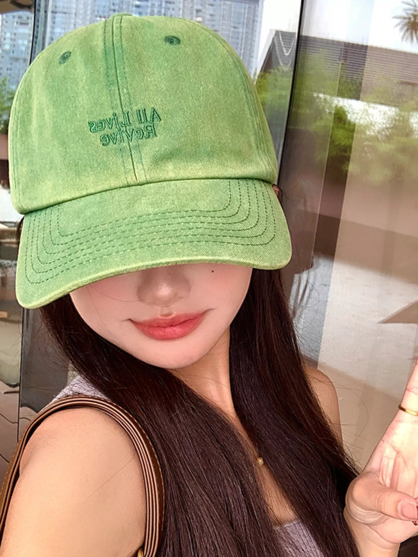 Letter Embroidered Baseball Cap