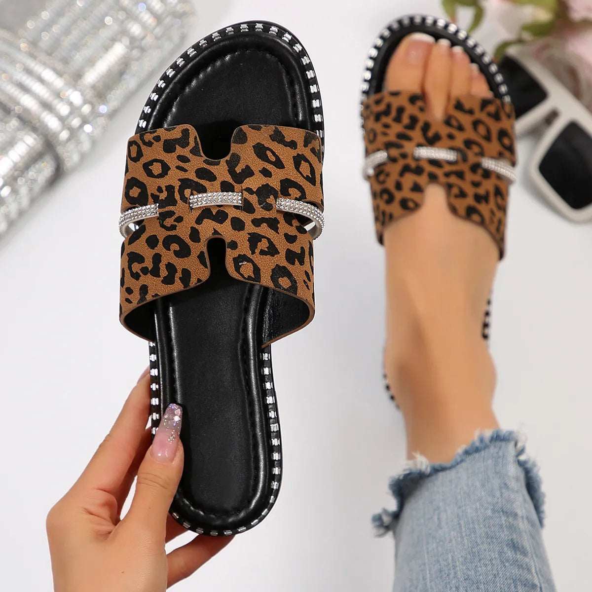 Open Toe Flats Sandals