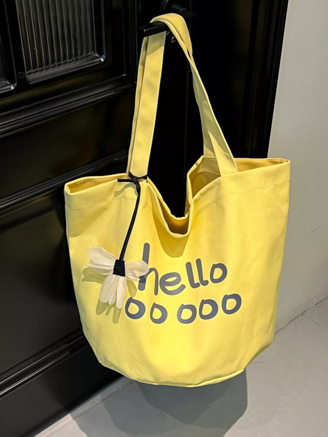 Letter Canvas Tote Bag