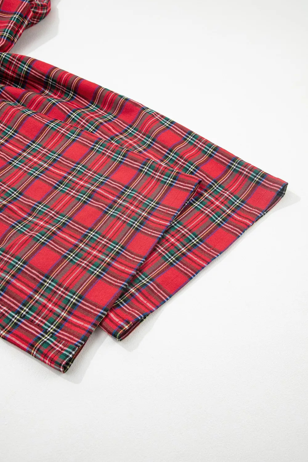 Plaid Wide-Leg Pants