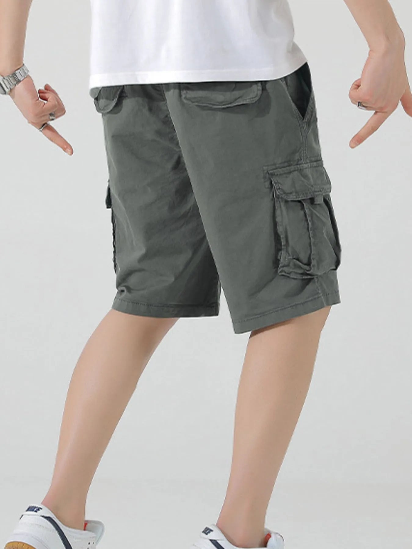 Men's Drawstring Cargo Shorts
