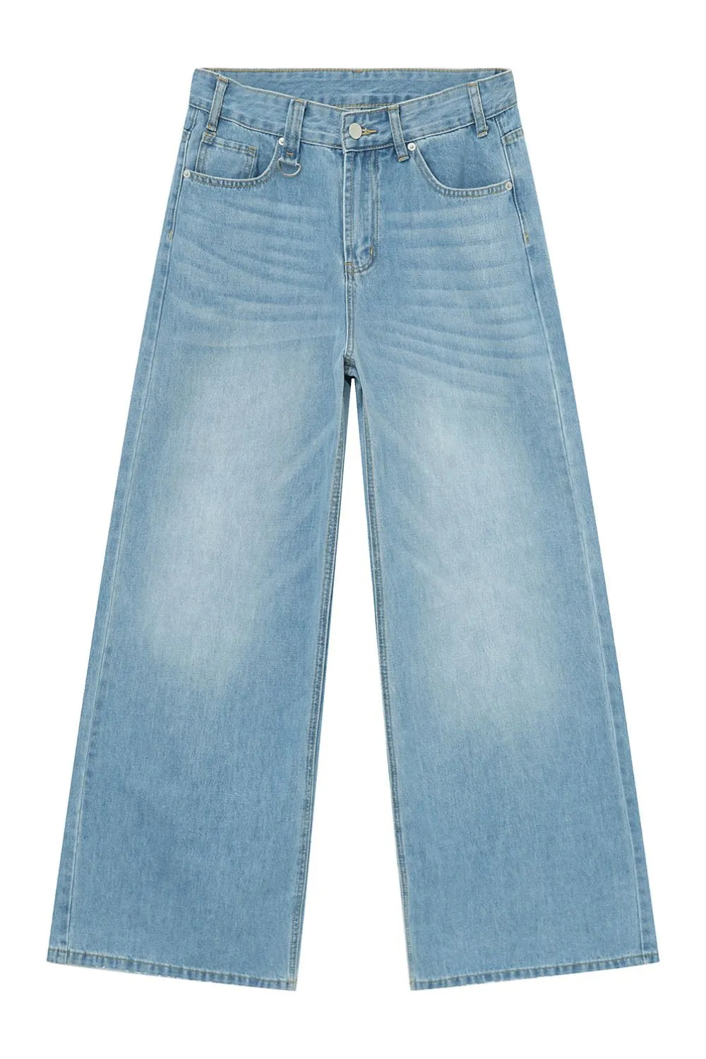 Men's Wide Leg Jeans with Pockets