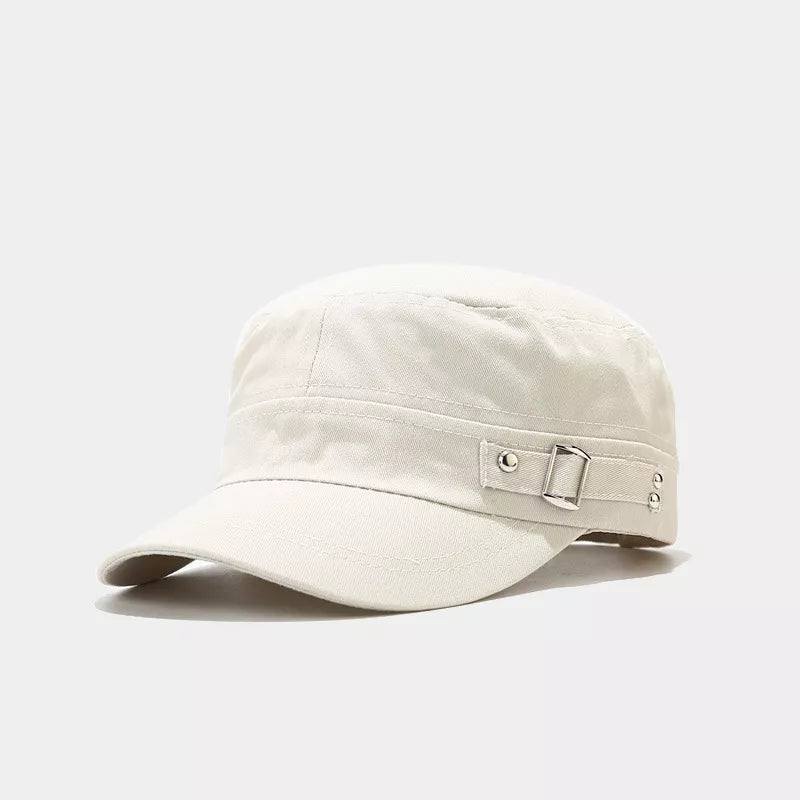 Classic Metal Buckle Detail Cap
