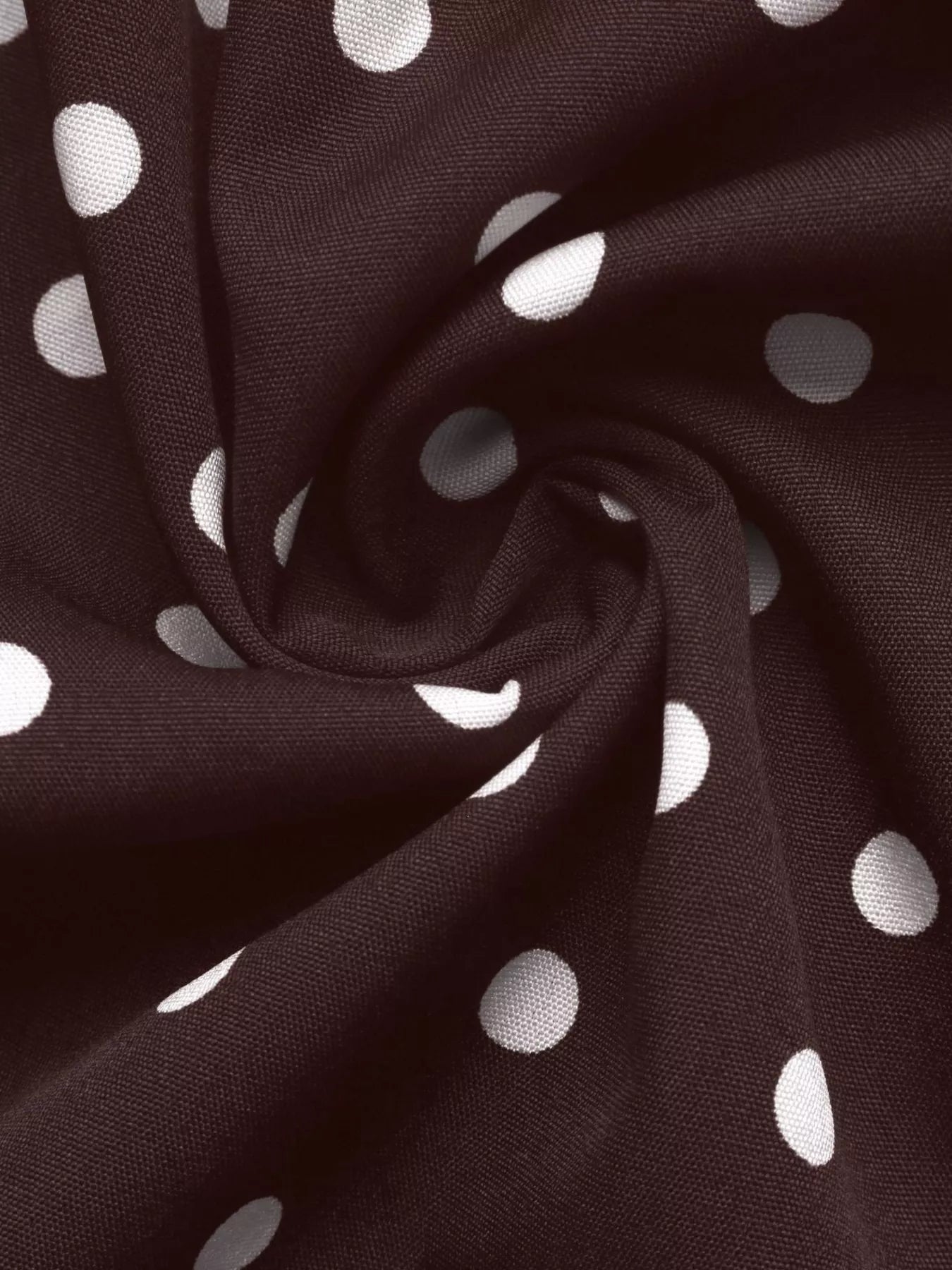 Polka Dot Long Sleeve Shirt Dress