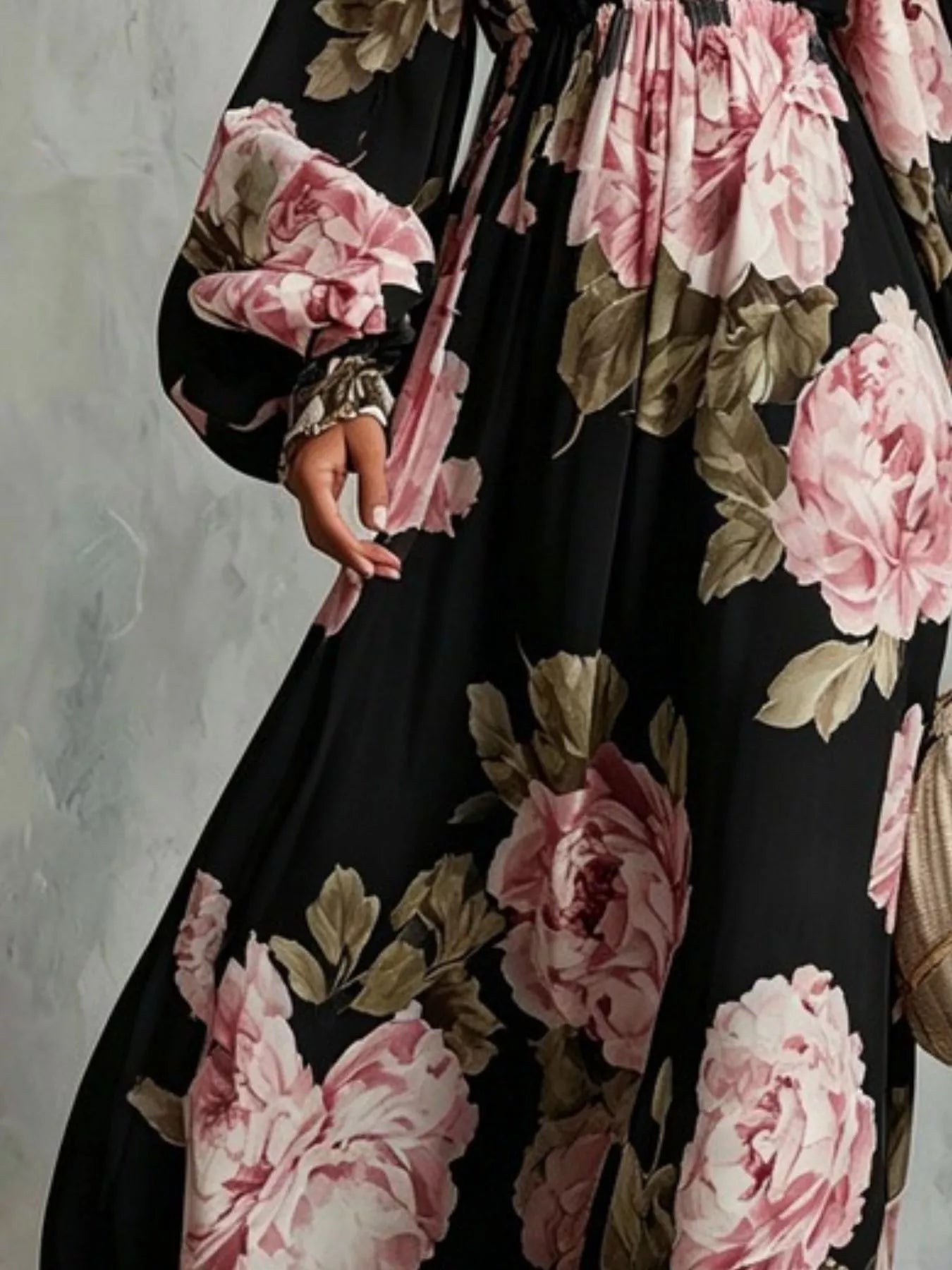 Floral Off Shoulder Maxi Dress
