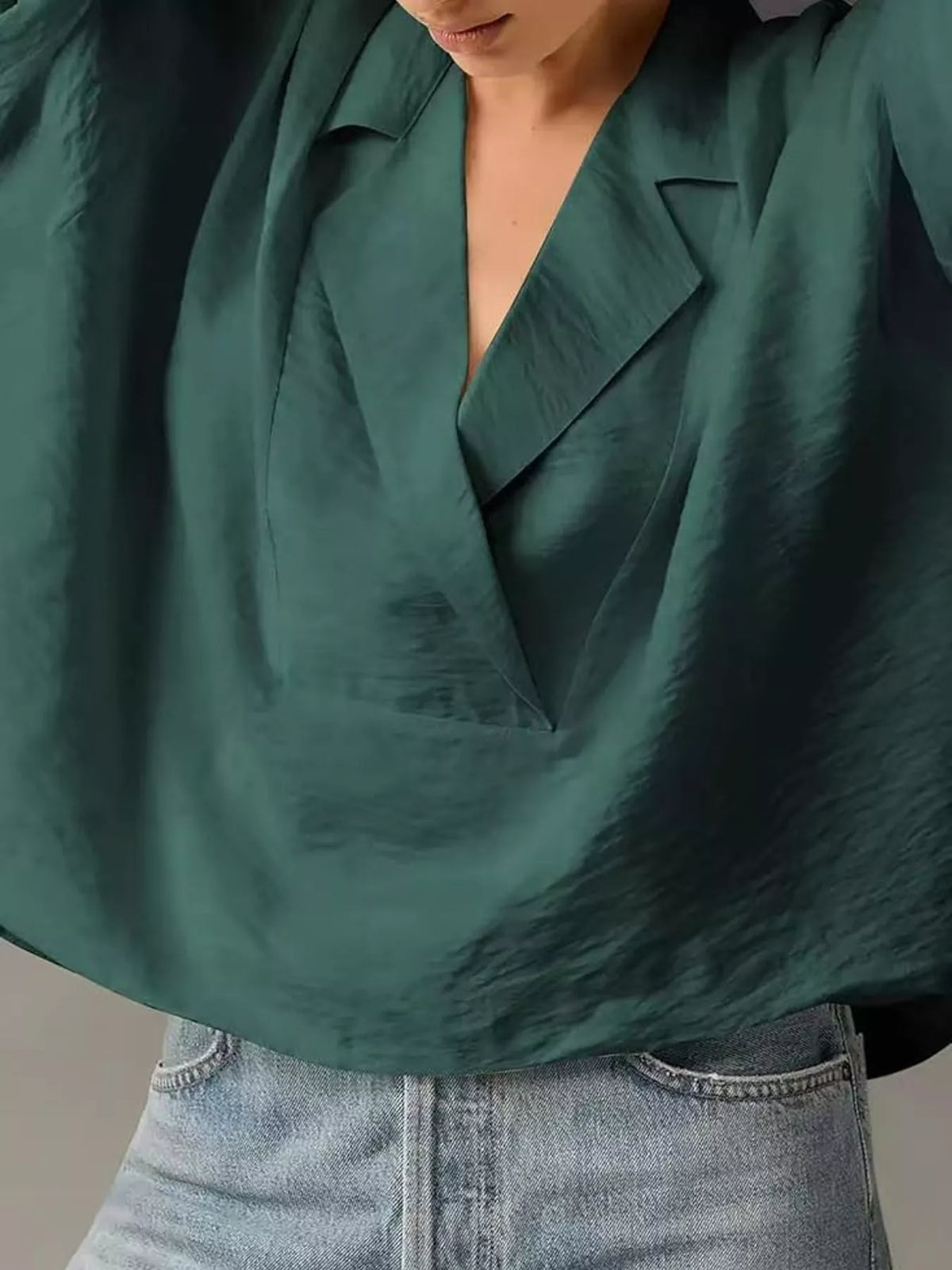 Half Sleeve Oversized Blouse