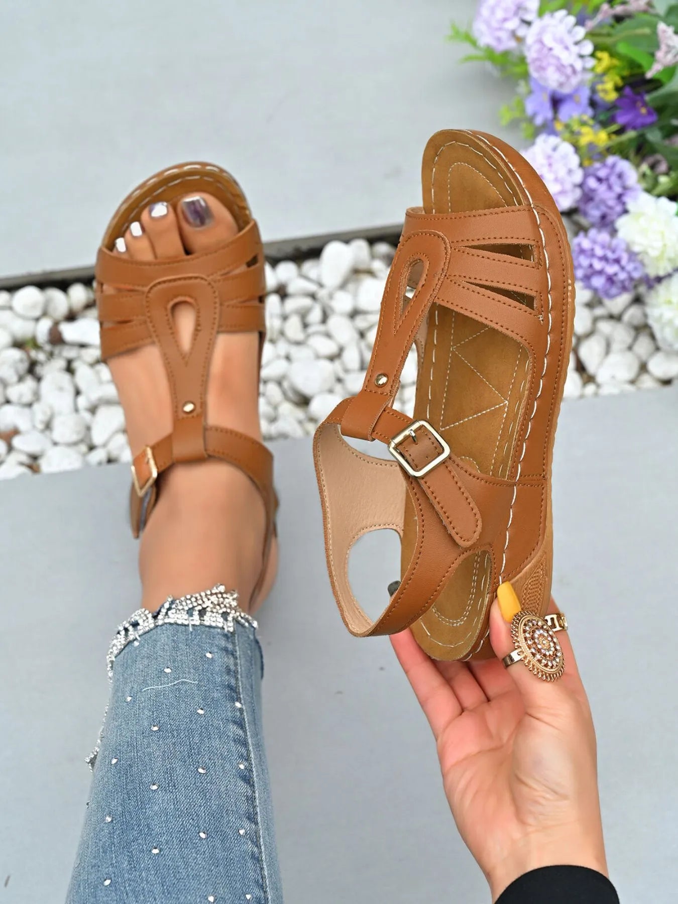 Open Toe Wedge Sandals