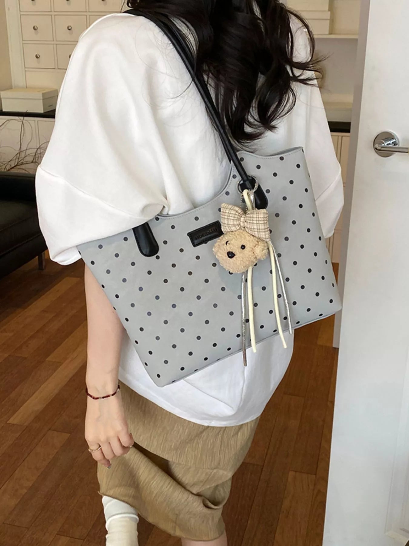 Polka Dot Shoulder Bag