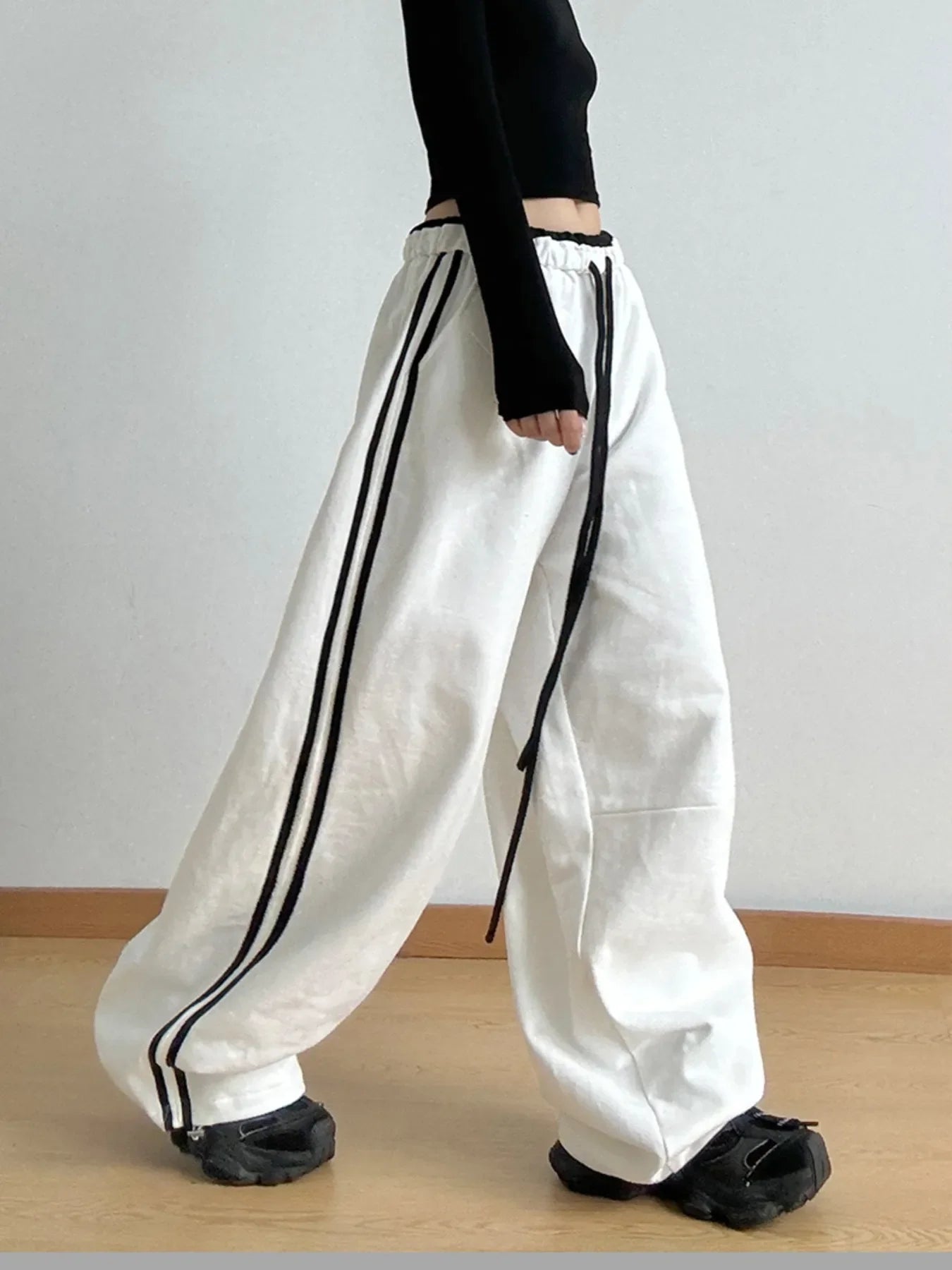 Wide Leg Drawstring Pants