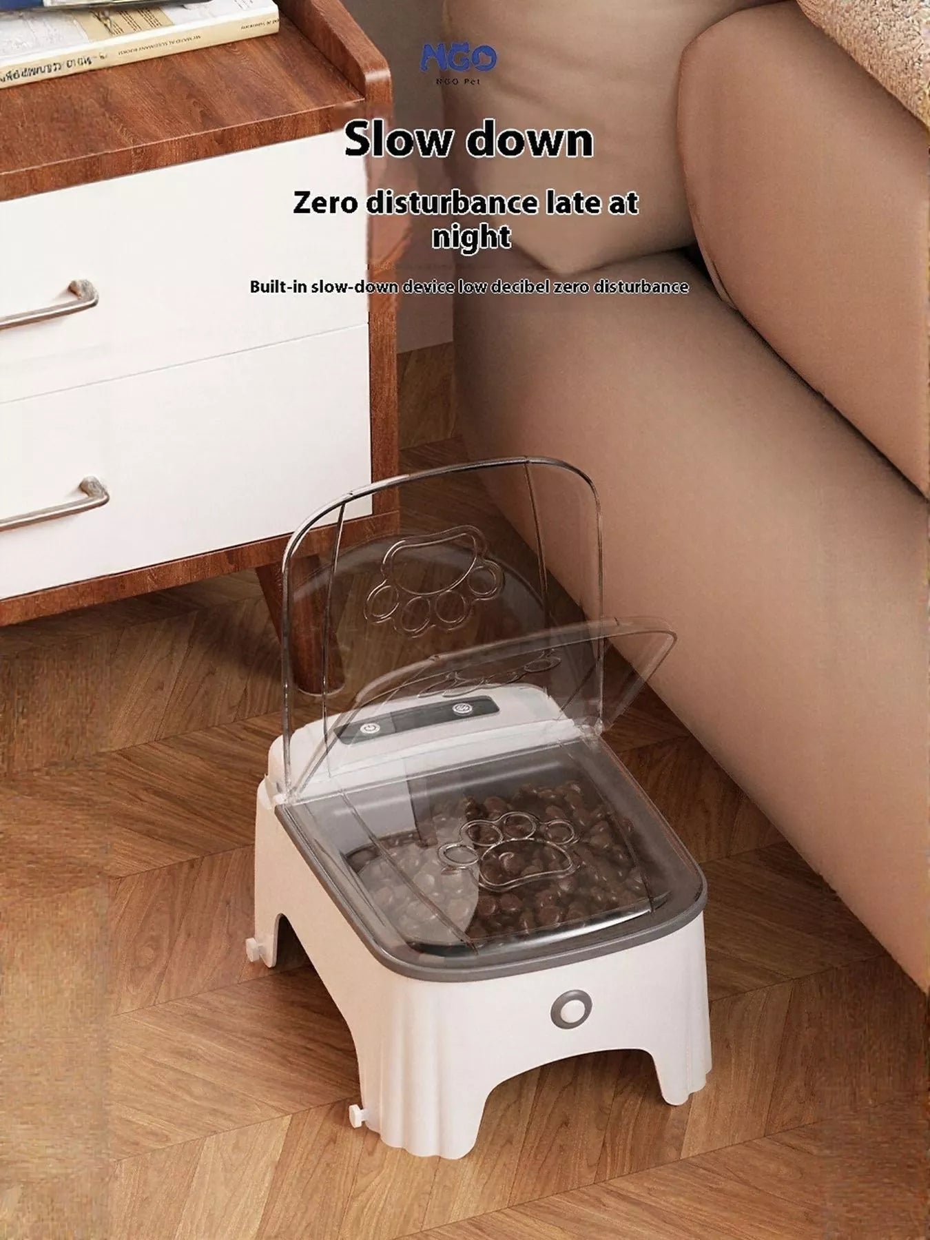 Automatic Pet Feeder with Elevated Bowl