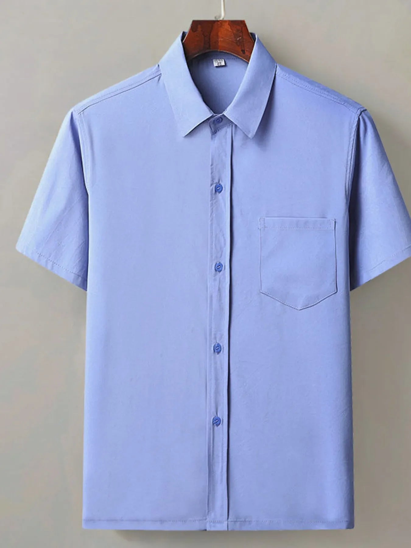 Men's Full Size Button Up Short Sleeve Shirt Plus Size
