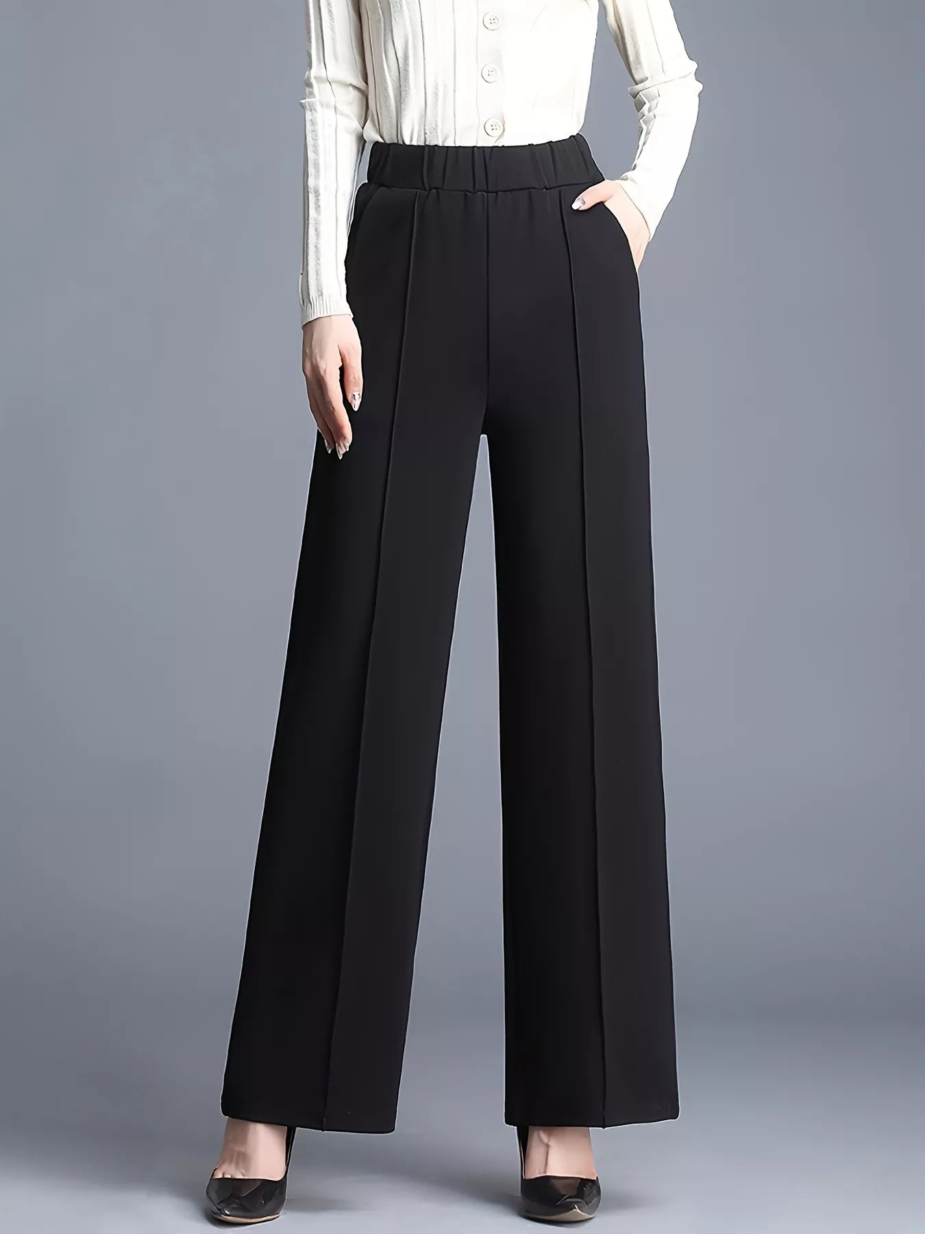 High Waist Wide Leg Pants