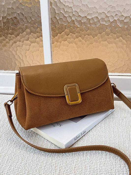 Buckle Flap Crossbody Bag