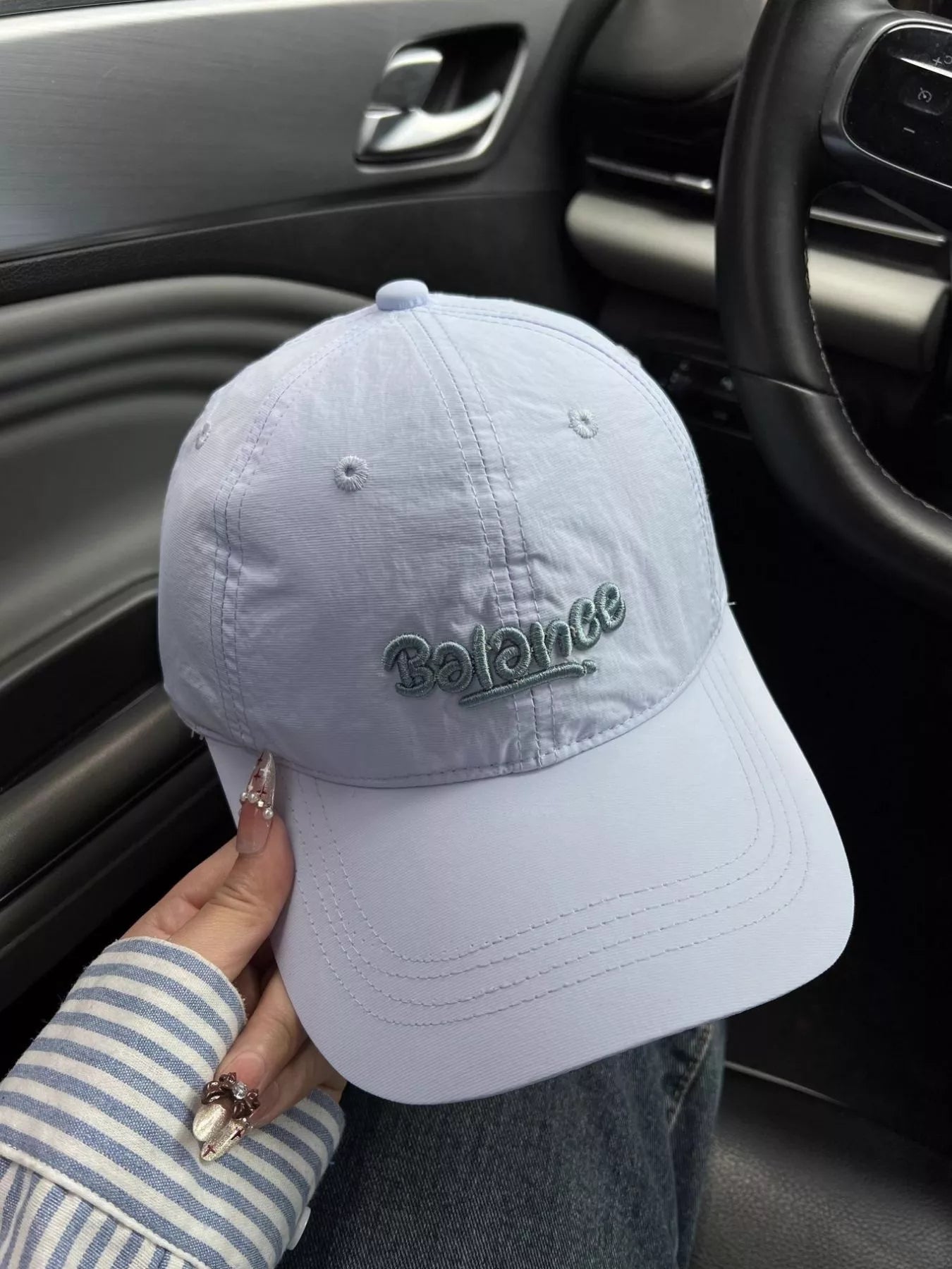 Embroidered Letter Baseball Cap