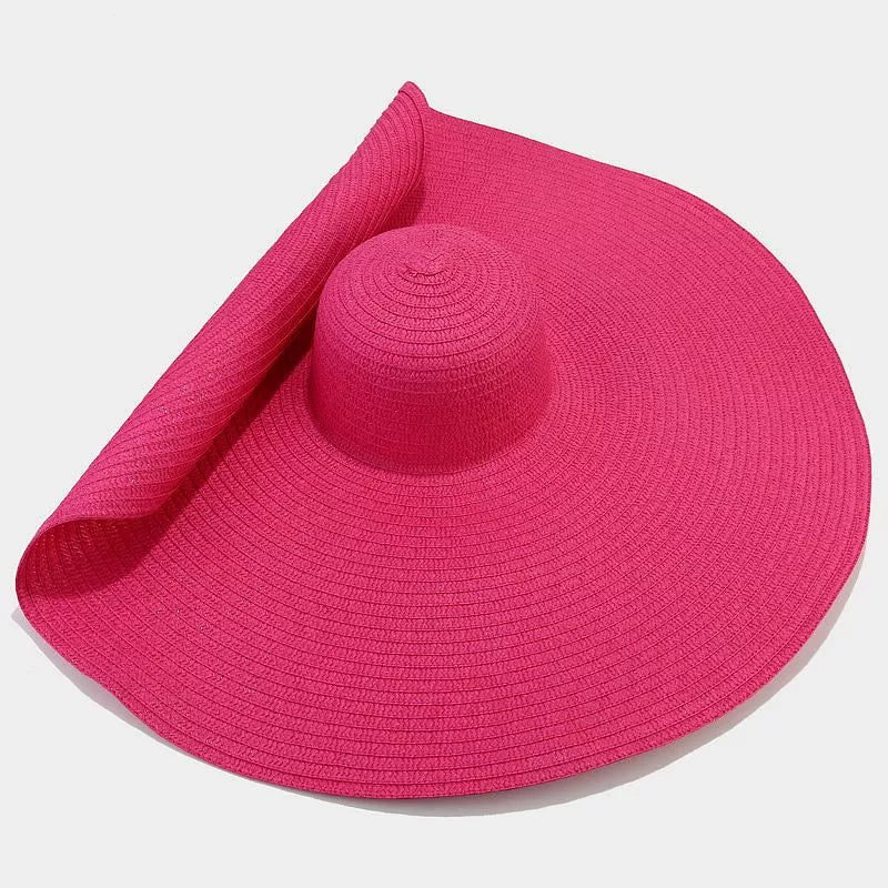 Oversized Wide Brim Straw Sun Hat