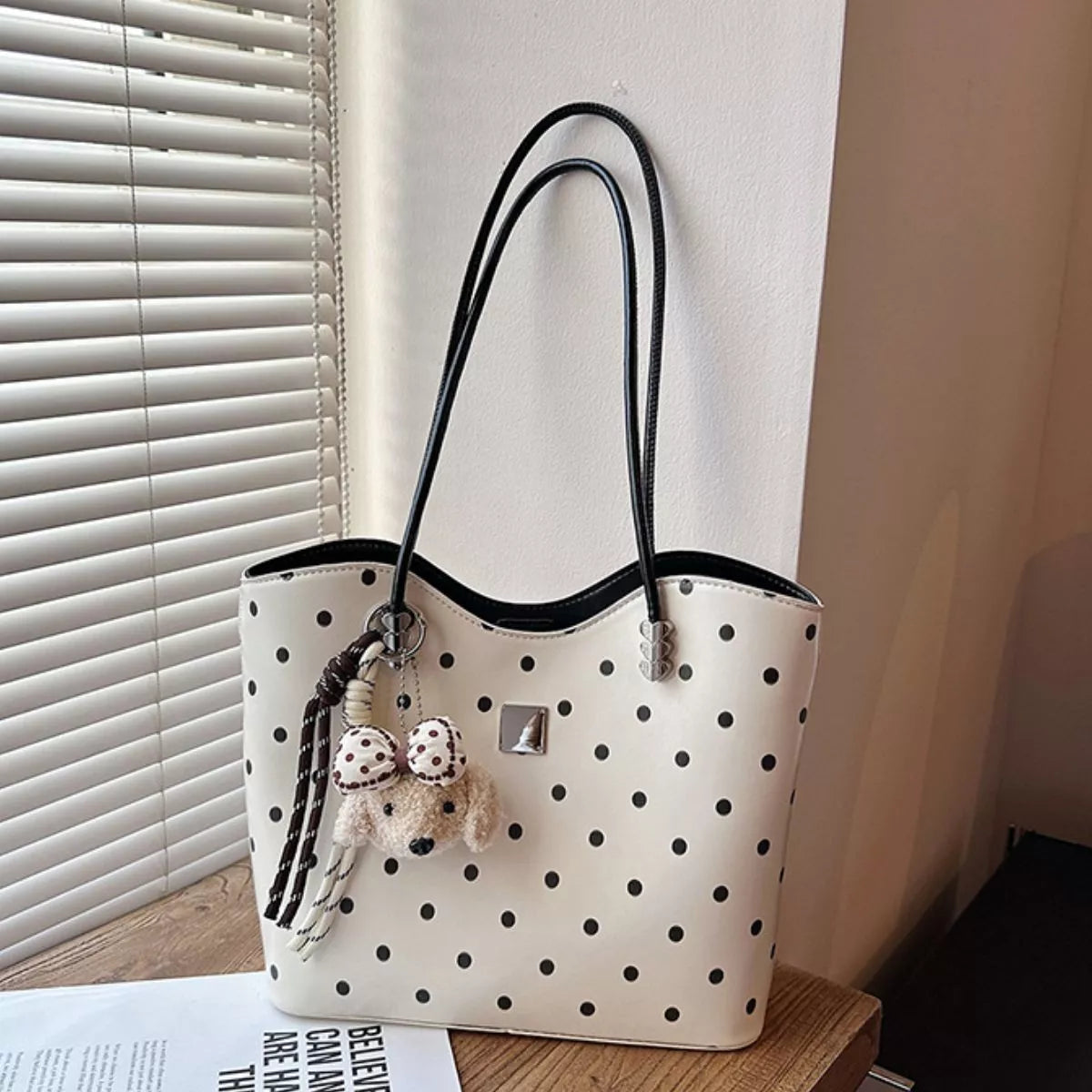 Polka Dot Shoulder Bag